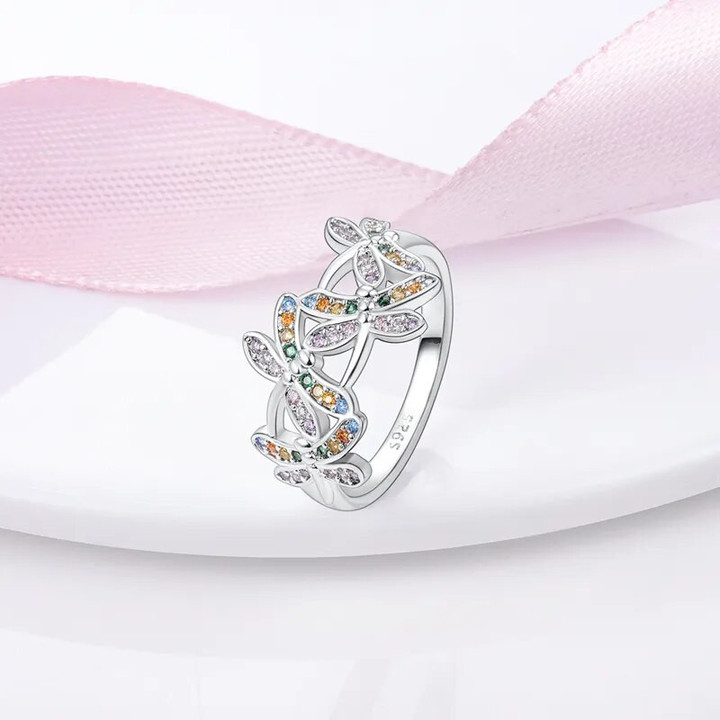 Dragonfly Finger Rings For Women Jewelry Aesthetic Ring For Girl Original Design Gift