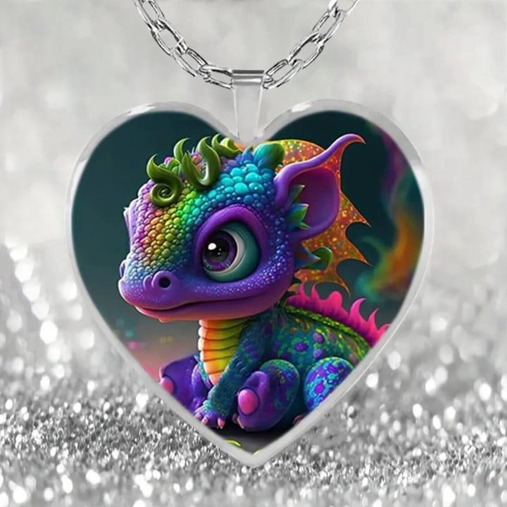Colorful Dragon Necklace for Women