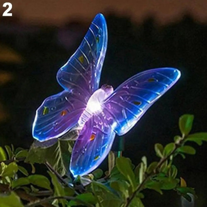 Solar LED Solar Stake Lights Outdoor Dragonfly Butterfly