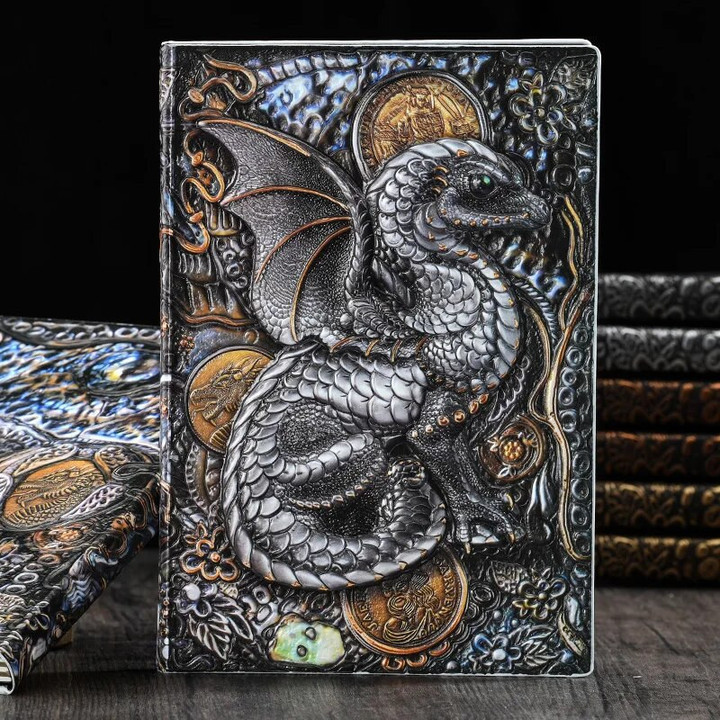 Dinosaur Flying Dragon Dragon Retro Imitation Leather European Relief Decoration Artifact Notebook Home Accessories