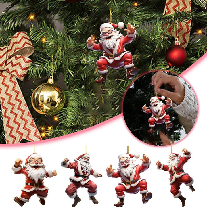 New Cartoon Santa Claus Christmas Ornaments Hanging 2023 New year decorations Christmas Tree Hanging Personalized Pendant