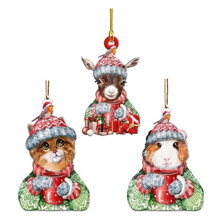donkeys Holiday Christmas Decorations Navidad Tree Hanging Pendant#Y