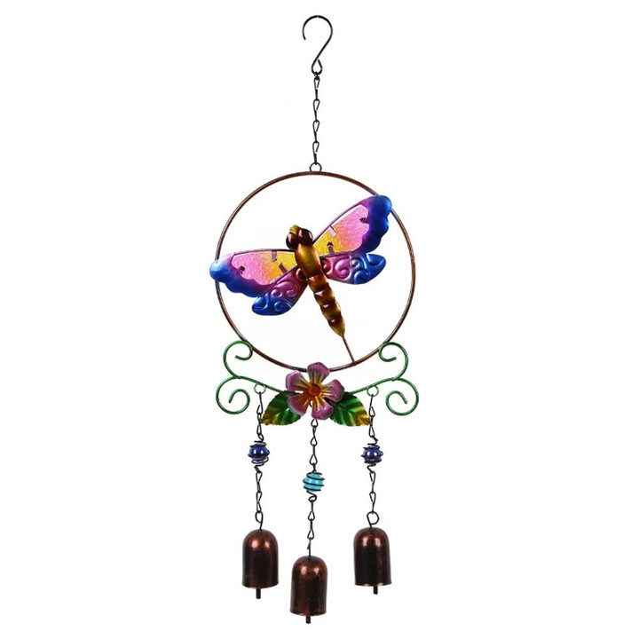 Hummingbird Butterfly Dragonfly Wind Chimes Pendant Yard Home Wall Hanging Bells Ornament Home Window Door Decor