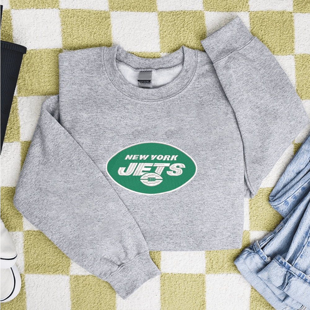 New York Jets Embroidery Design  New York Jets NFL Sport Embroidered t shirt Hoodie Sweater