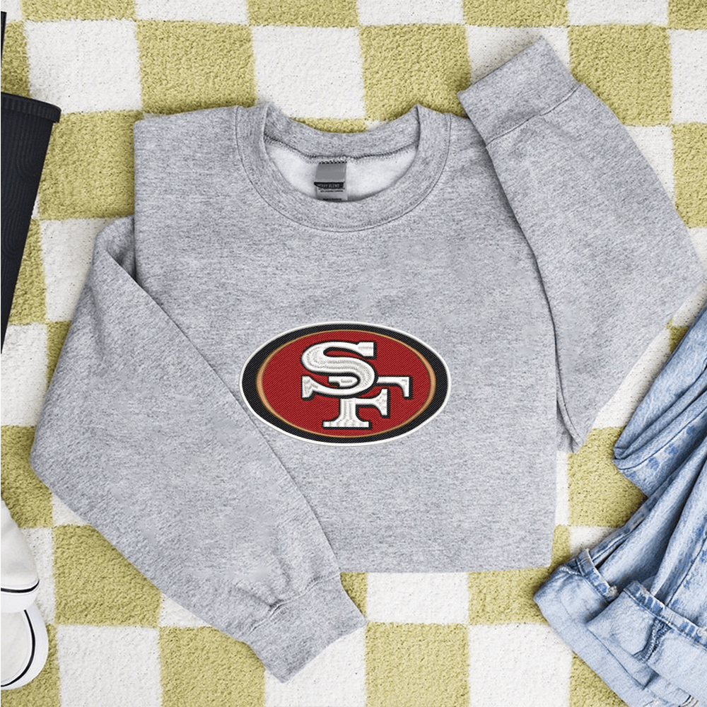 San Francisco 49er Embroidery Design San Francisco 49er NFL Sport Embroidered t shirt Hoodie Sweater