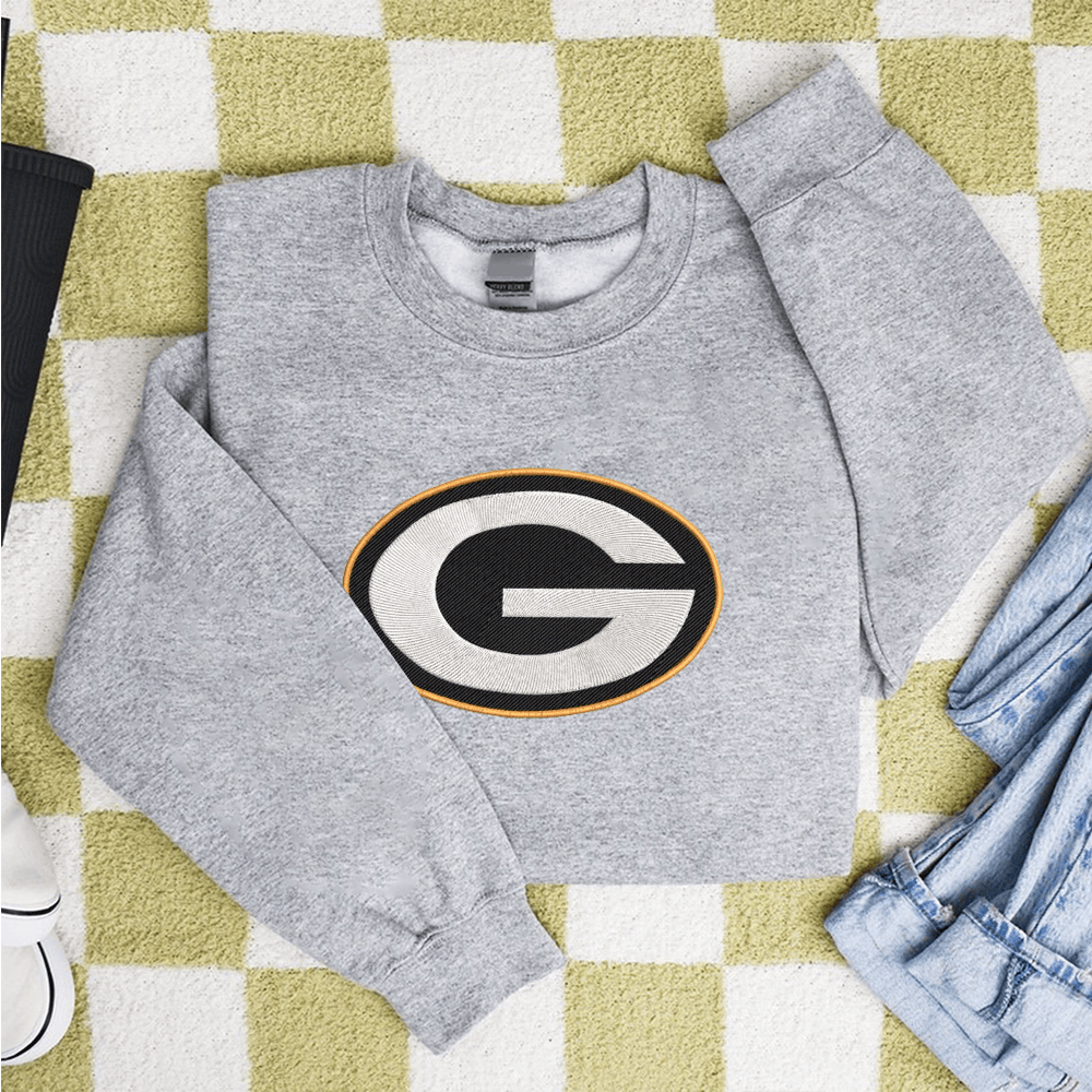 Green Bay Packers Embroidery Design Green Bay Packers NFL Sport Embroidered t shirt Hoodie Sweater