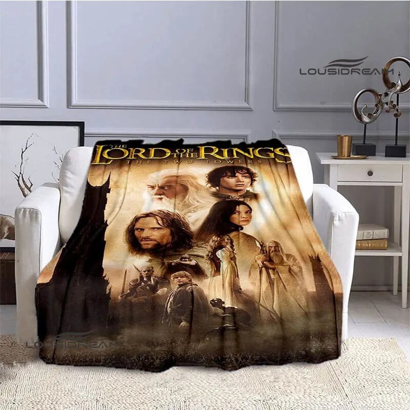 Blanket Sofa Lord Rings, Flannel Blanket Cover, Flannel Sofa Blankets