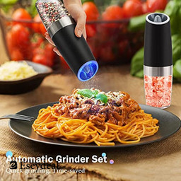 Automatic Electric Salt and Pepper Grinder Set