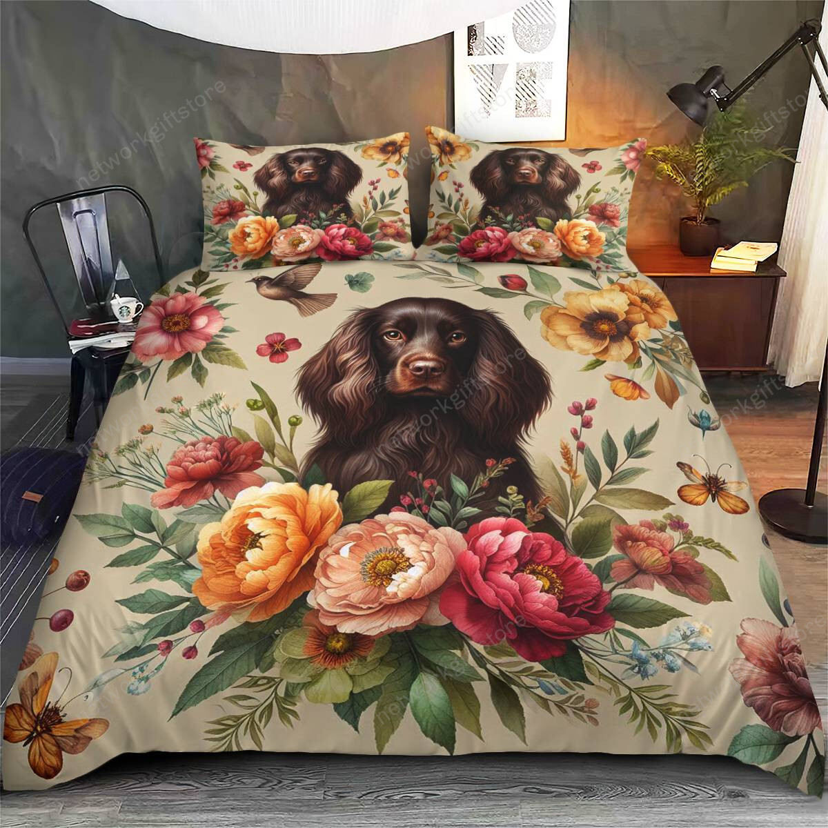 Spaniel Set Boykin Spaniel Bedding Set - networkgiftstore