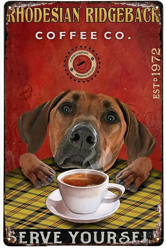 Rhodesian Ridgeback Sign Rhodesian Ridgeback Metal Tin Sign - Best Shop