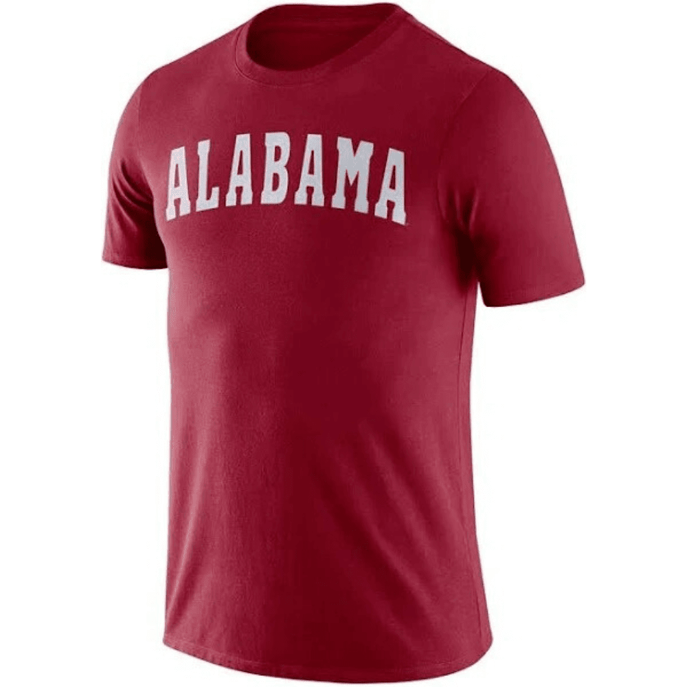Alabama Crimson Tide Essential Wordmark Red T-shirt - Sports Apparel ...