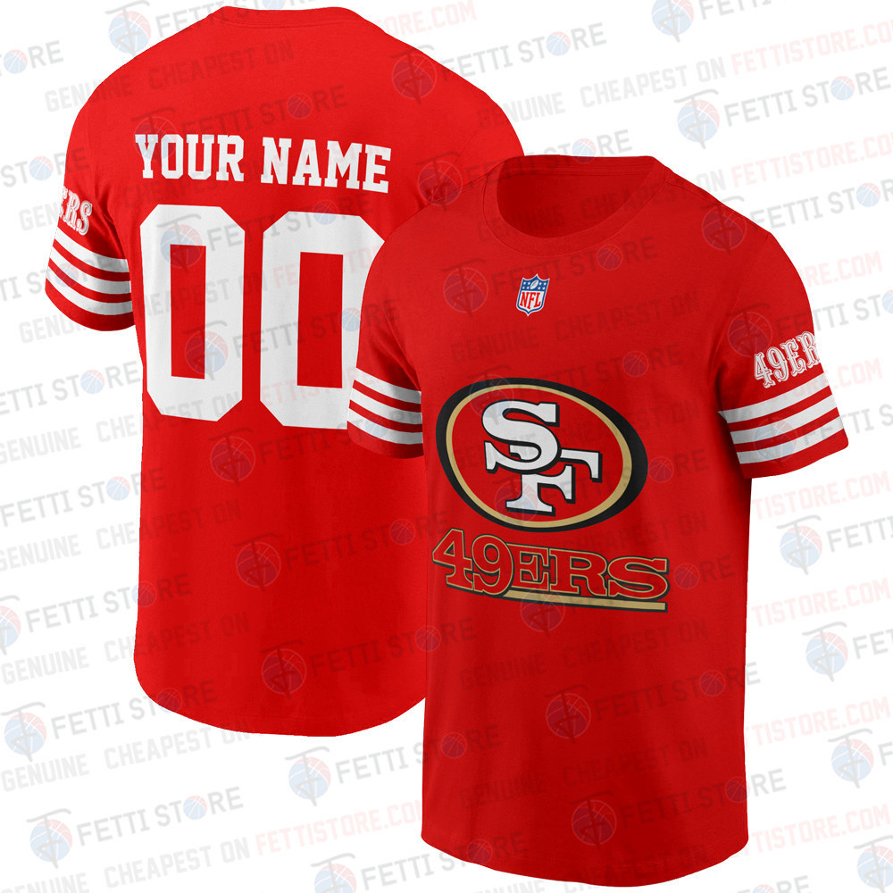 Niners Merchandise Custom Name Number San Francisco 49ers NFL 2023 3D T-Shirt - Sports ...