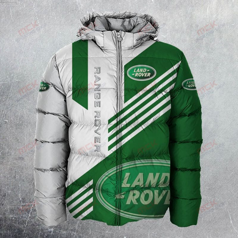 Land Rover Car Logo Stripes Pattern Unisex Down Jacket - Sports Apparel ...