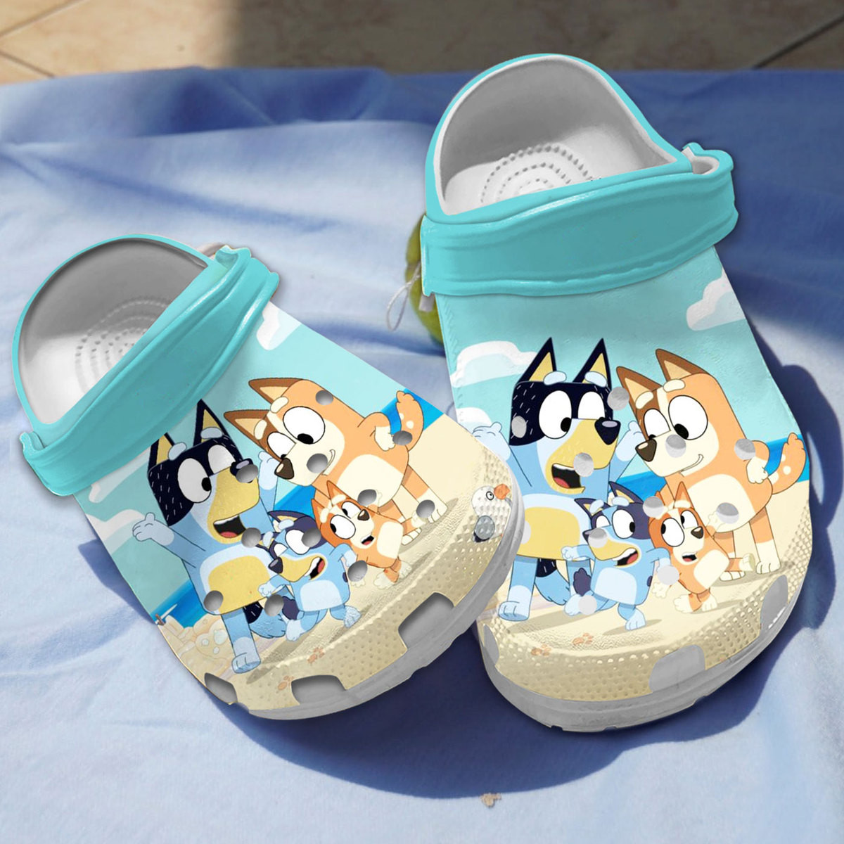 Bluey And Bingo Summer Vibe Go To Beach Together Classic Clogs Shoes ...