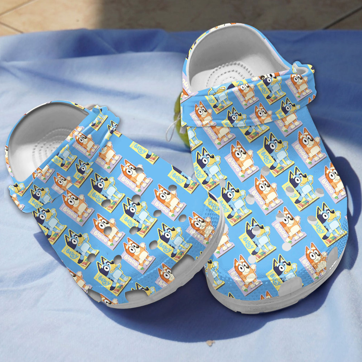 Bluey And Bingo Lovely Standee Blue Classic Clogs Shoes - Sports ...