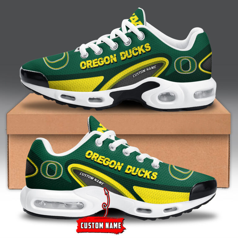 Oregon Merchandise Oregon Ducks NCAA Personalized Name Team Logo Mix Colors Oval Line TN ...