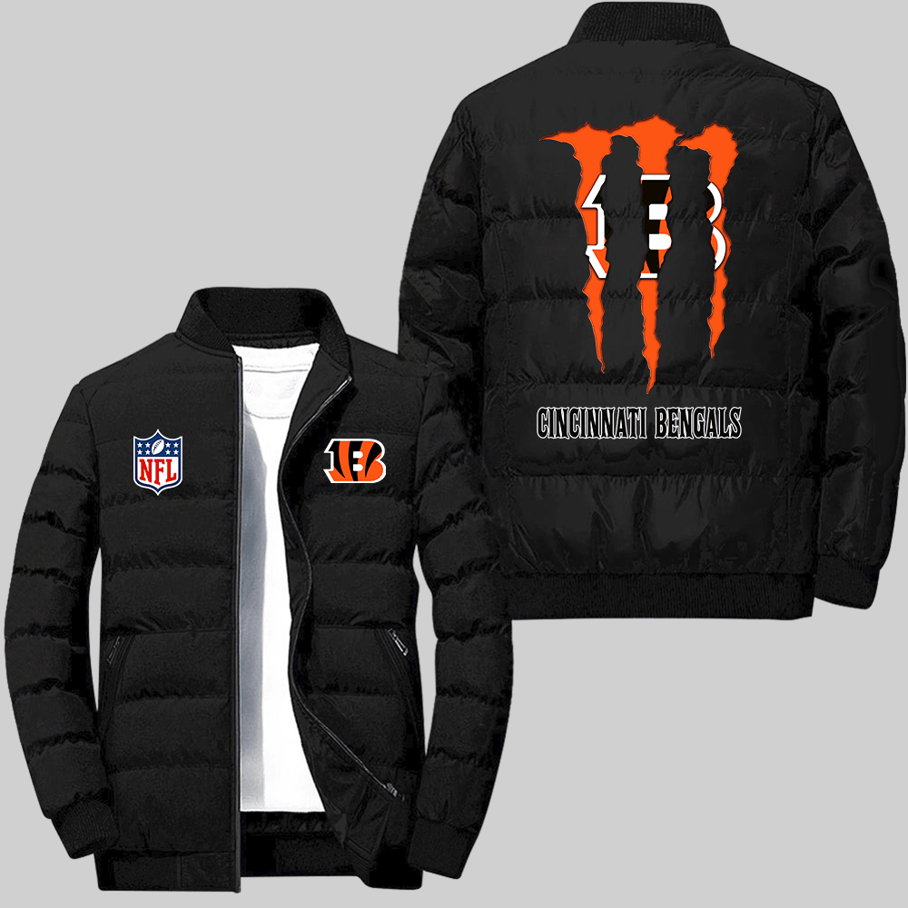 Cincinnati Bengals NFL Team Logo Monster Energy Scratch Pattern Black ...
