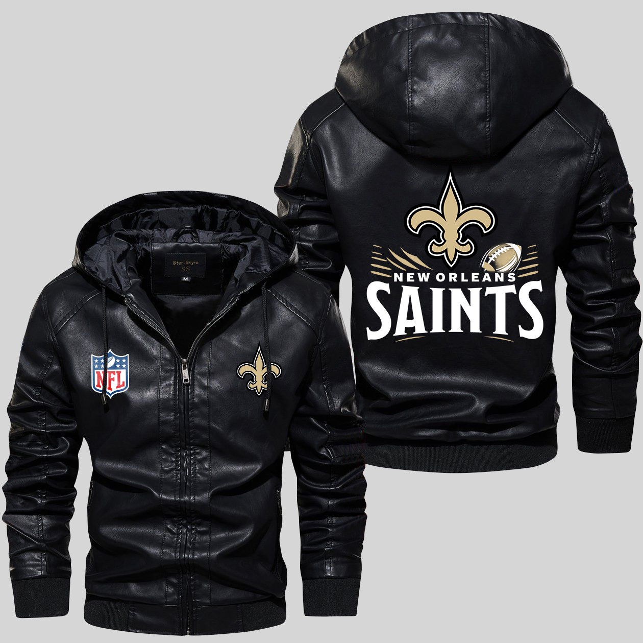 Saints Rugby Pattern New Orleans Saints NFL Team Football Logo Sport Rugby Pattern Black 2D ...