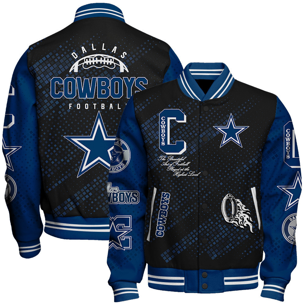 Dallas Cowboys National Football League Pattern Varsity Jacket SH1 V3 ...