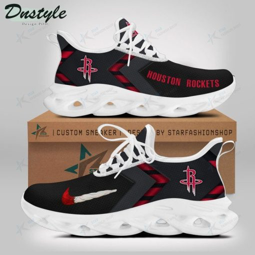 Houston Rockets Black Red 3D Max Soul Sneaker Shoes - Sports Apparel ...