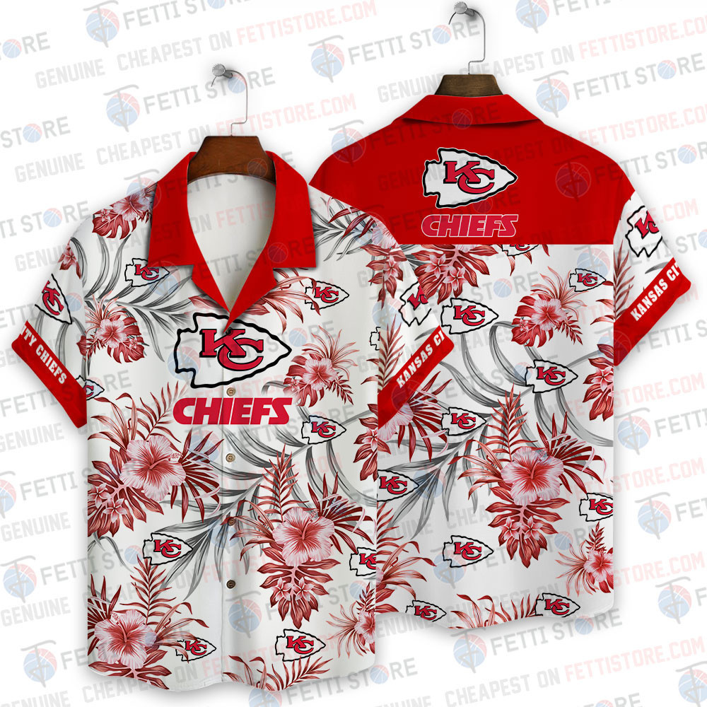 Kc Chiefs Pattern Kansas City Chiefs NFL Pattern Hawaiian Shirt STM - Sports Apparel ...