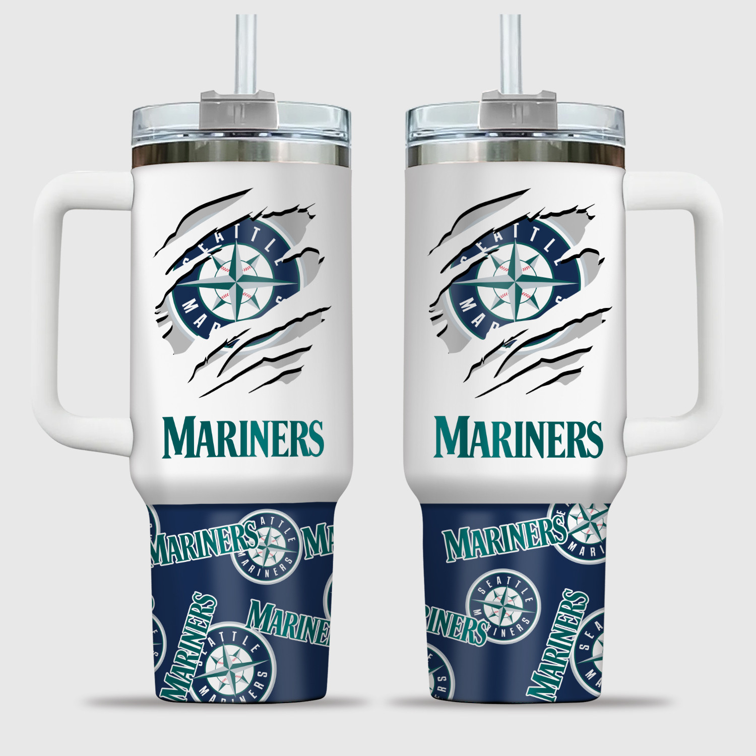 Seattle Mariners Ripped Seattle Mariners Ripped Pride Custom Name Stanley Tumbler - Sports ...