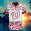 MLB Washington Nationals Special Hawaiin Design Button Shirt ST2401