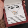 To An Amazing Coworker - Interlocking Hearts Necklace
