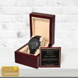 Retirement Gift - Black Chronograph Watch - Customizable