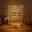 Welcome - Acrylic Lamp