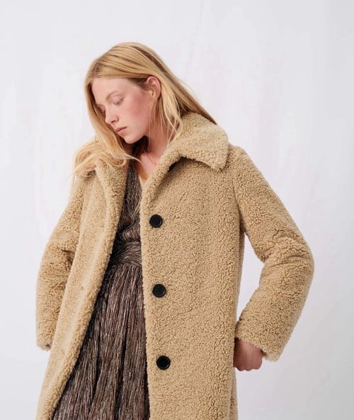 New Wool Camel Loose and Thin Wild Mid-Length Woolen Coat