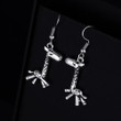Vintage Giraffe Shape Dangle Earrings