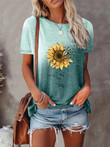 Sunflower 3D Print T-shirts