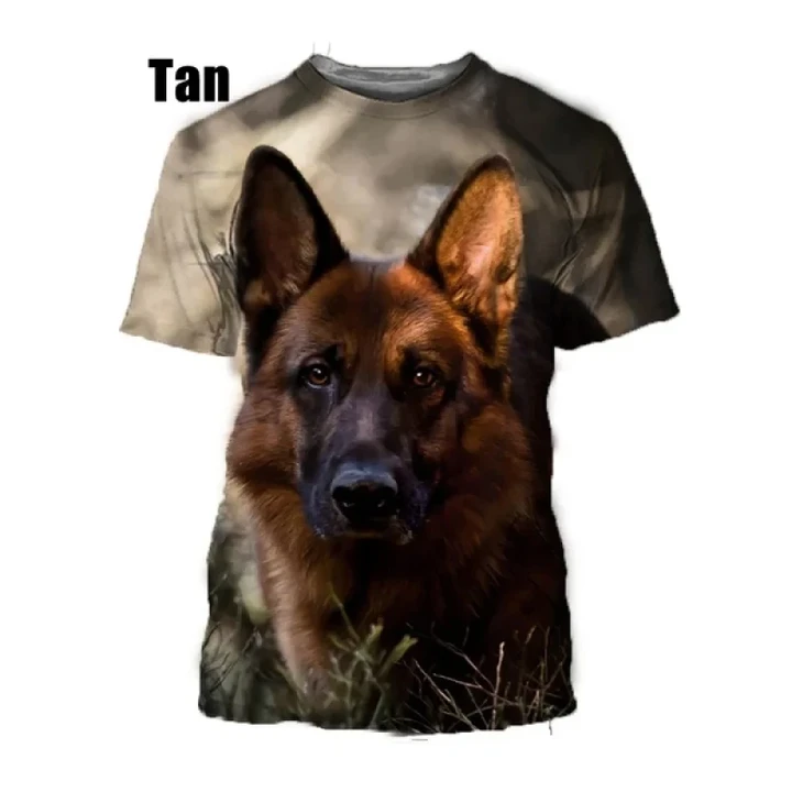 German Shepherd 3D PatternT-shirt