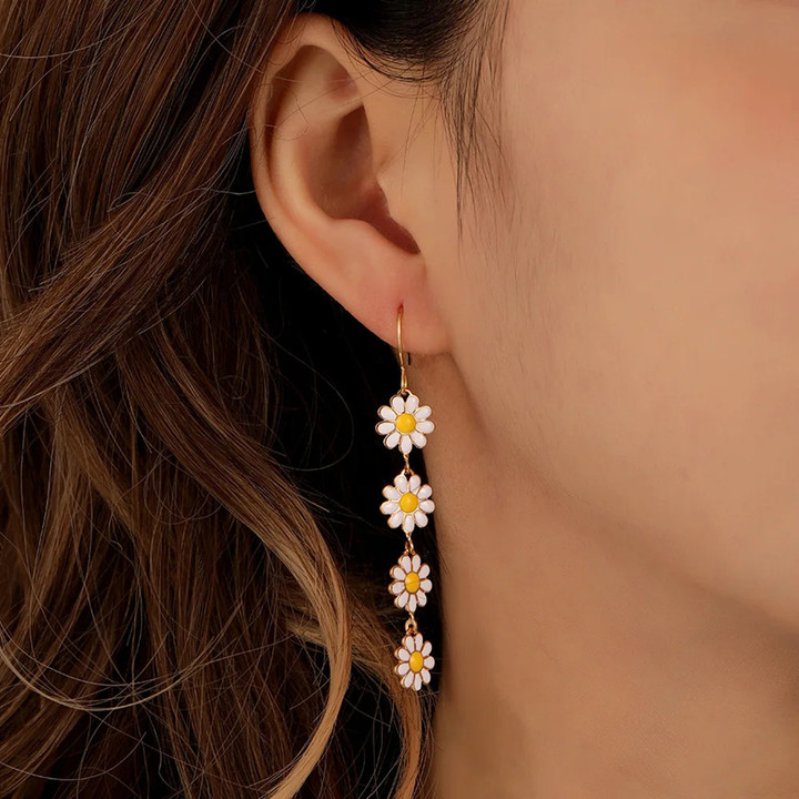sunflowers Earrings For Women