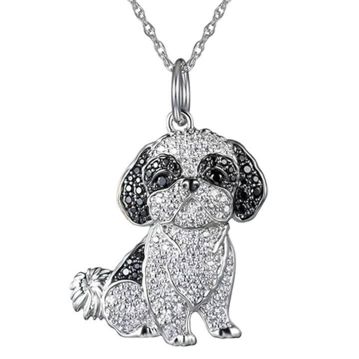Shih Tzu Pendant Necklace for Women