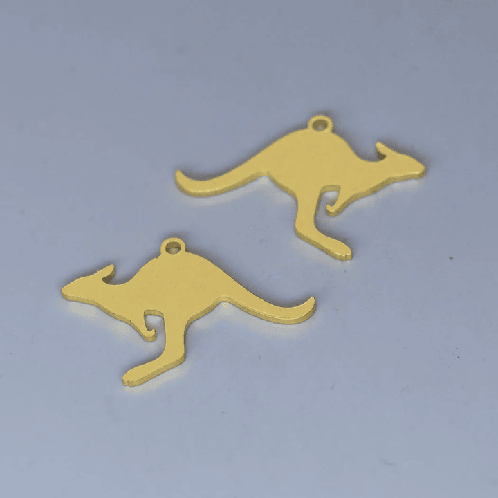 3PCS Cute Cat Dog Kangaroo Dragon Charms DIY Craft Earrings Necklace Jewelry Making Stainless Steel Pendant Animal Accessories