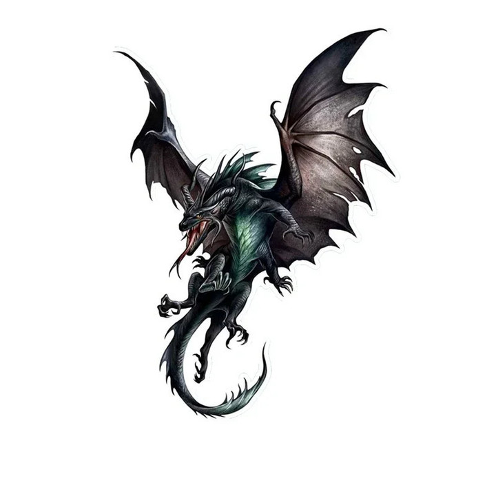 Car Sticker Pterosaur Awesome Dragon Coloful Automobiles Motorcycles Exterior Accessories PVC Decal 17cm*12.3cm