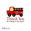 5pcs Fire Truck Engine thank you gift bags Firefighter