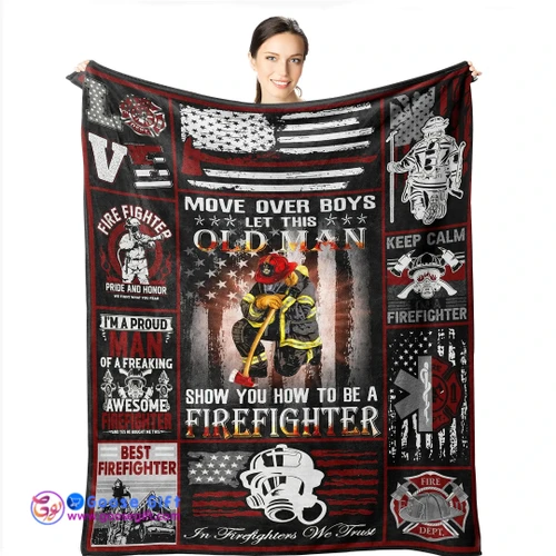 Firefighter Blanket Gifts for Men Dad Husband Son Boyfriend