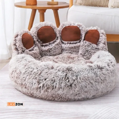 Warm Kennel Pet Bear Paw Shape House Small Dog bed Teddy Kennel 5-15KG Removable and Washable cat bed