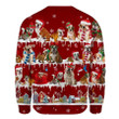 English Bulldog Snow Christmas Sweatshirt Red Ugly Christmas Sweater, Winter Gifts For Couples