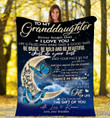 To My Granddaughter Butterfly Fleece Blanket Quilt Blanket Bedding Set I Love You To The Moon And Back Birthday Christmas For Granddaughter From Grandma