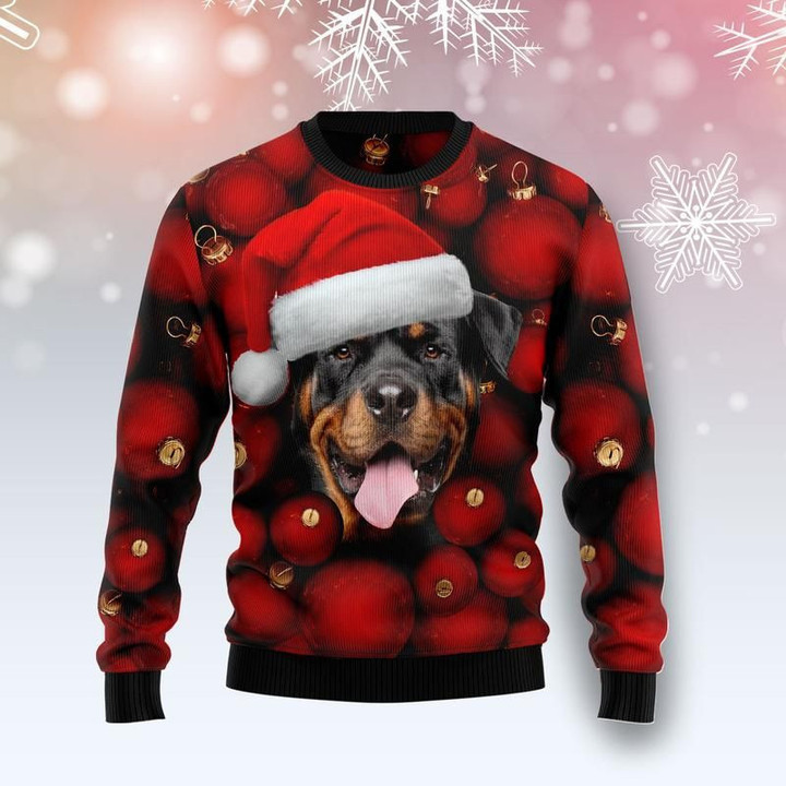 Merry Xmas Dog Lovers Rottweiler Ornament Awesome Gift For Christmas Ugly Christmas Sweater