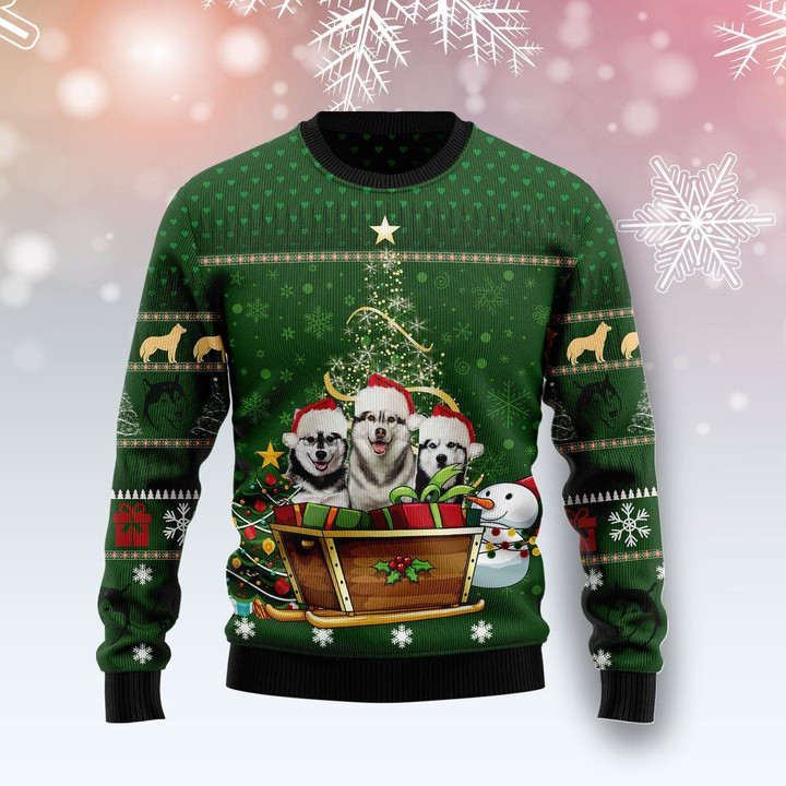 Merry Xmas Dog Lovers Siberian Husky Group Xmas Awesome Gift For Christmas Ugly Christmas Sweater