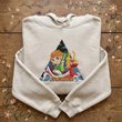 Zelda Toon Link Embroidered Sweatshirt And Hoodie, The Legend of Zelda: The Wind Waker QuarterZip, Nintendo Gamer