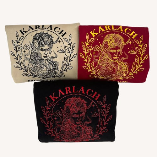 Karlach Embroidered Sweatshirt, Baldur's Gate Embroidered Hoodie