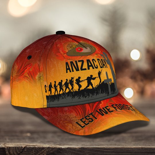 Anzac Day, Lest We Forget Classic Cap 3D