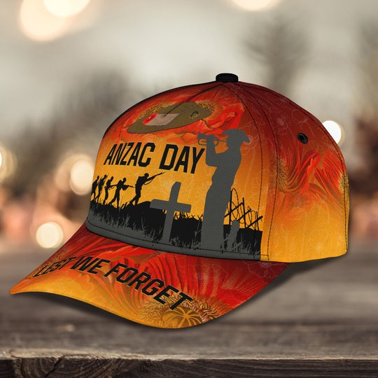 Anzac Day, Lest We Forget Classic Cap 3D