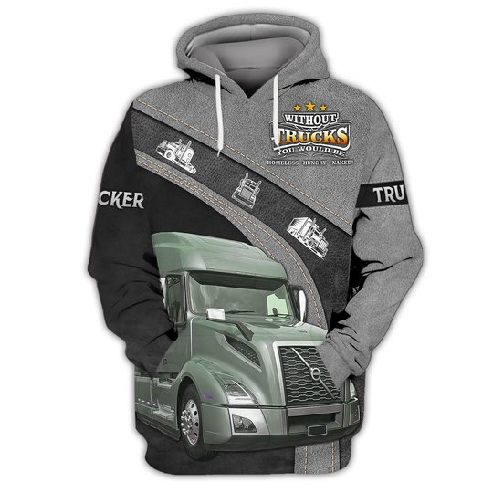 Trucker 3D Hoodie For Men And Women 3D Hoodie